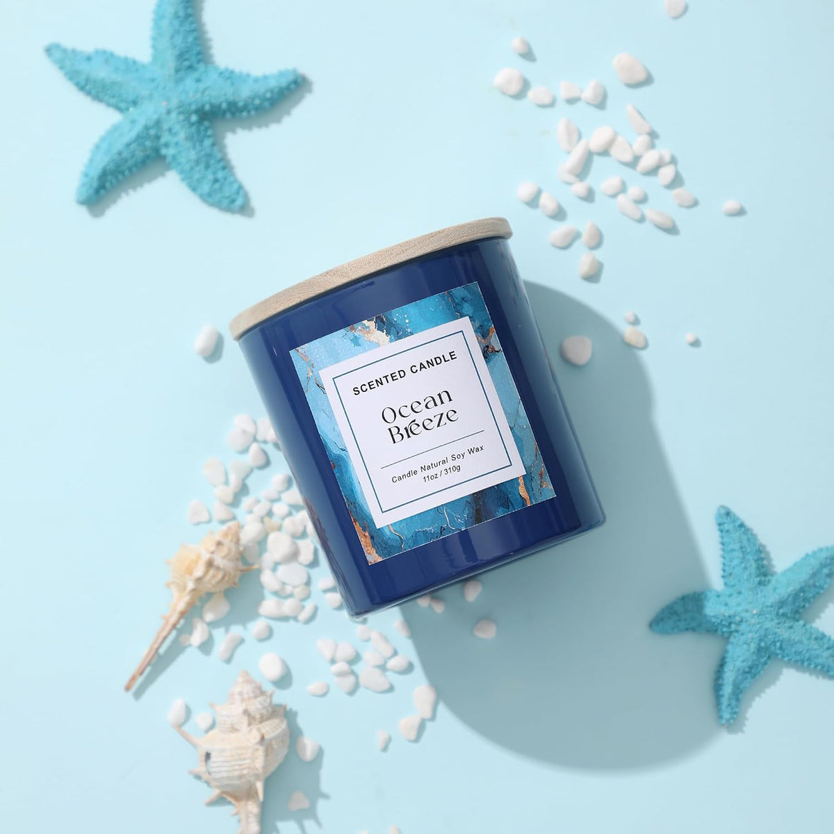 Ocean Breeze Candle,Beach Candle,Ocean Scented Candle,11 Oz