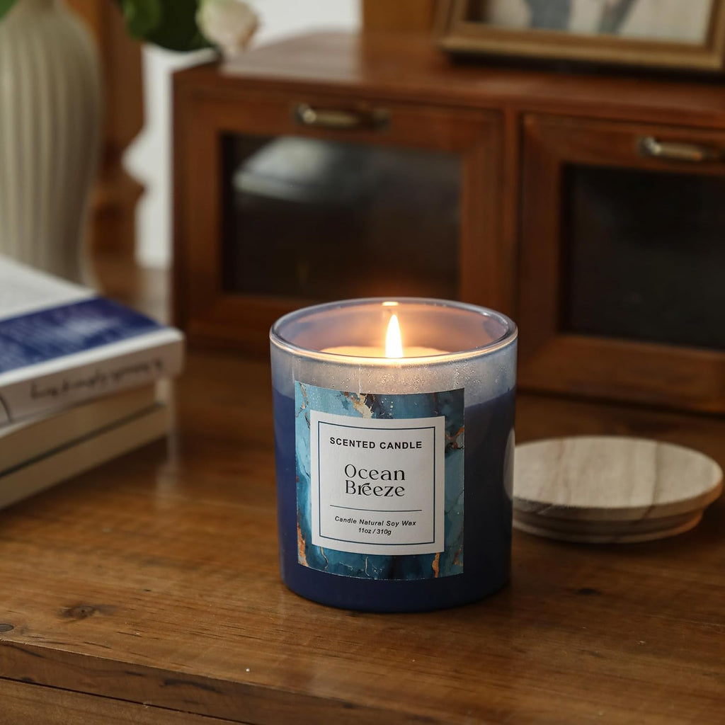 Ocean Breeze Candle,Beach Candle,Ocean Scented Candle,11 Oz